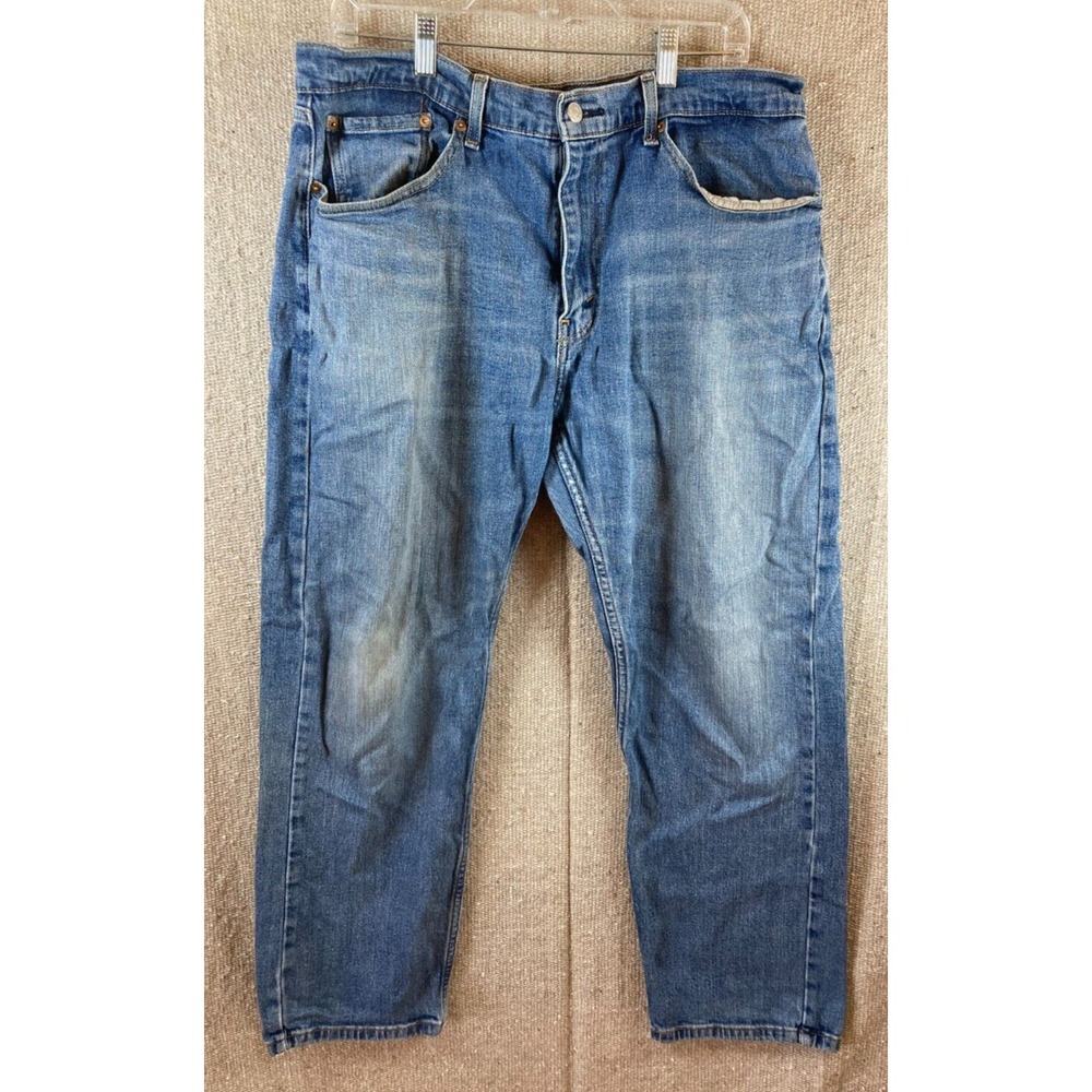 Mens Sz 36x30 Levi's 505 Blue Denim Jeans Pants‎